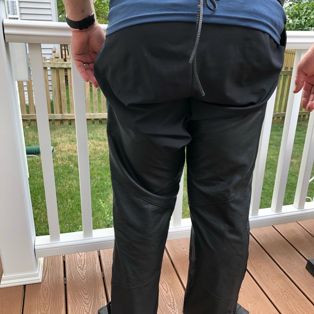 Harley-Davidson Men’s Black Leather Chaps